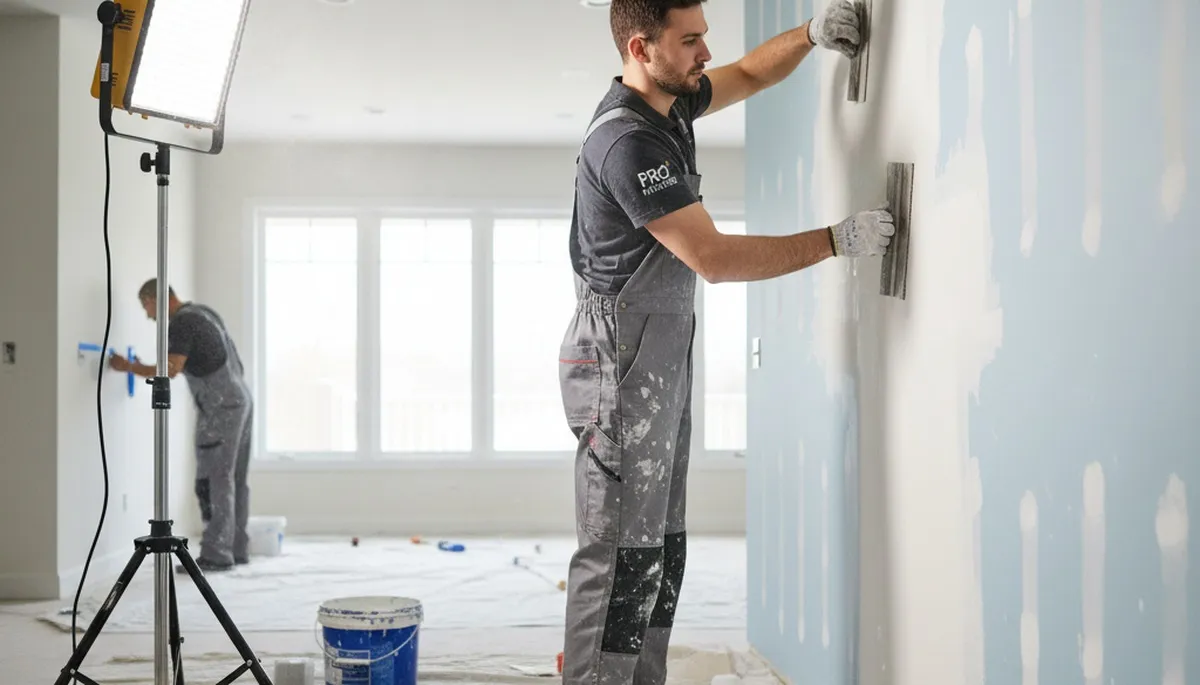 Professional drywall repair and wall painting in San Diego, CA home interior by expert painters