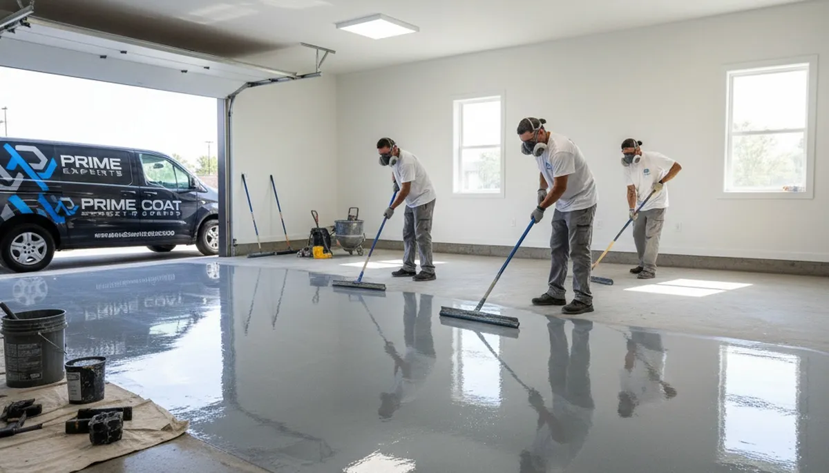 Professional epoxy garage floor coating in San Diego, CA by local house-painting experts